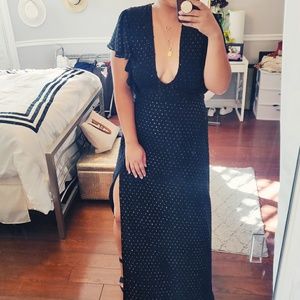 Jill Stuart Plunge Neckline Gown